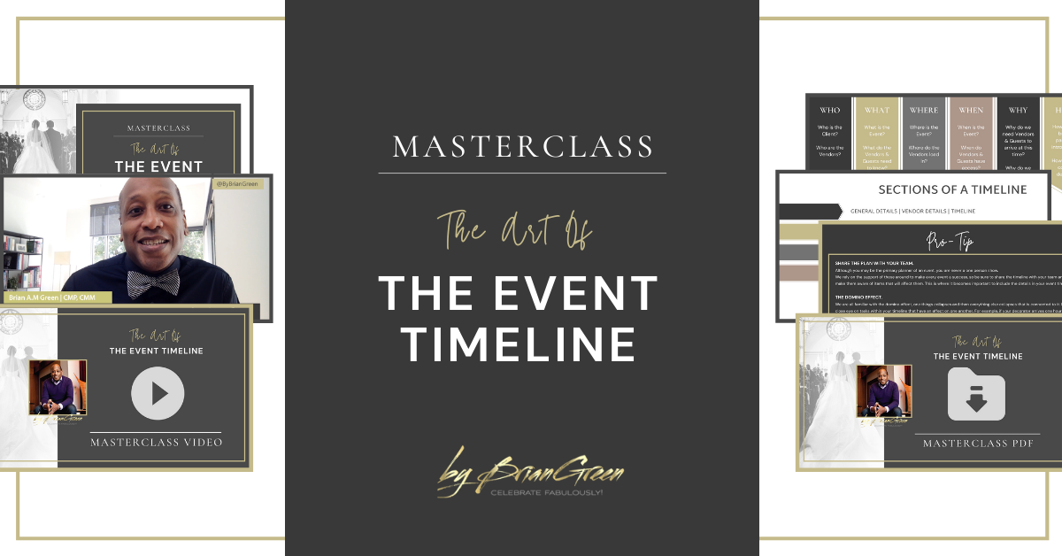 Timeline Masterclass for Event Pros