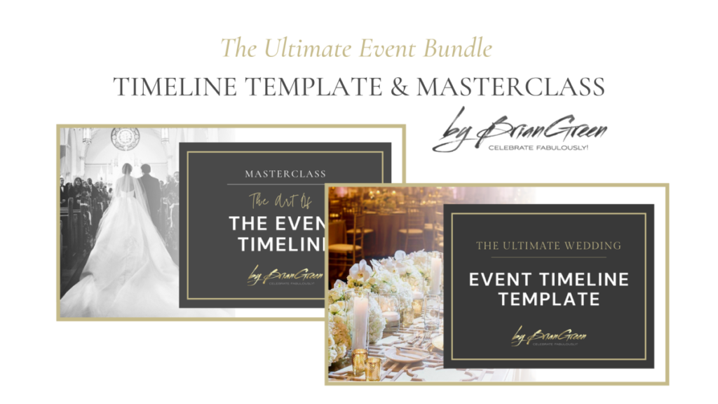Event Planning Timeline Template and Masterclass by BrianGreen