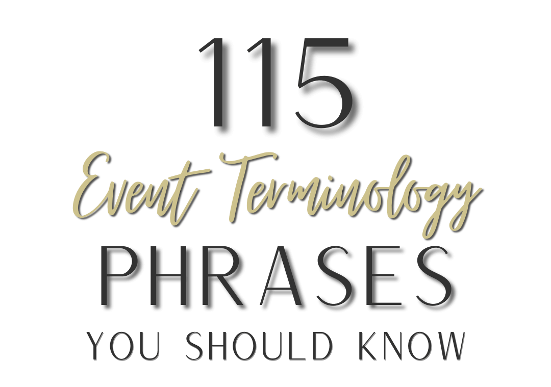 115 Event Terminology Phrases You Should Know